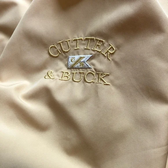 Cutter & Buck Men’s Medium Yellow Nautical Windbreaker Casual Sport Jacket - Picture 9 of 16